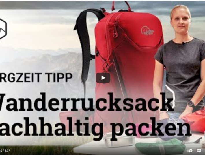 Bergzeit-Video: Nachhaltig Rucksack packen, © Bergzeit Bergzeit-Video: Nachhaltig Rucksack packen, © Bergzeit
