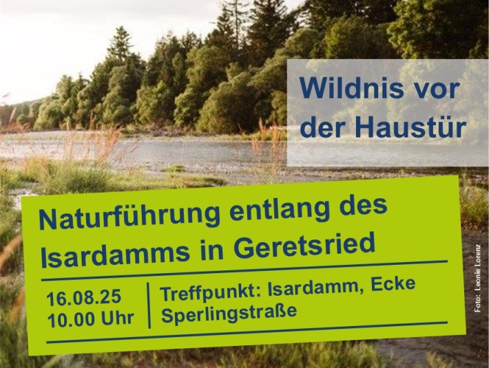 Plakat Naturführung 16.08.2025, © (c) Tölzer Land Tourismus