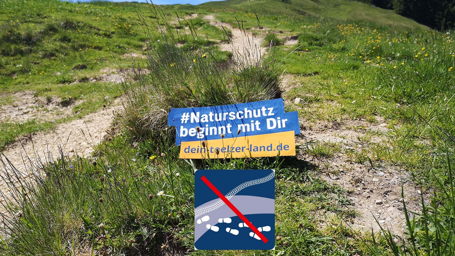 Bitte auf den wegen bleiben, © Tölzer Land Tourismus