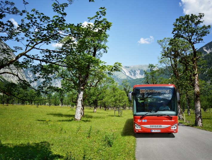 Mit dem Bergsteigerbus zum Wandern, © DB Regio Bus Region Bayern