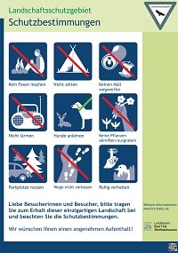 Hinweisschild für Landschaftsschutzgebiet, © Landratsamt Bad Tölz-Wolfratshausen