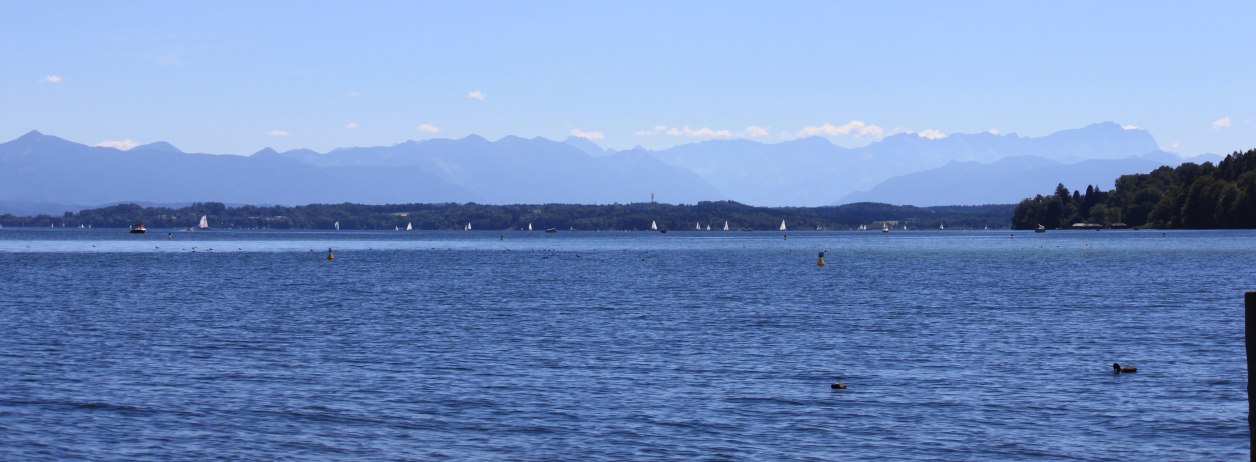 Blick auf das Bergpanorama vom Starnberger See aus, © Archiv Tölzer Land Tourismus|Johanna Kirschenhofer